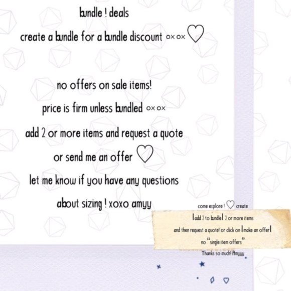 ♔ bundle ♡ & save༟༟⭐ ◌♡ ༟x o ! - Picture 2 of 8